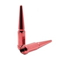 Lug Nut - Spike Spline - M14 1.5 (Spline)(Red)
