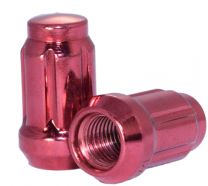341142R Spline Lug Nut | Car [6 Sided] 1/2 [Red] Lugs