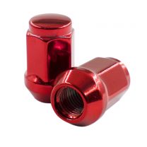 Lug Nut - Bulge Acorn (3/4) - 1/2 (Red)(1 PC)