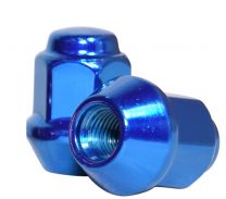 ATV Lug Nut 451138BL Lug Nut | Bulge Acorn [17mm Hex] 2 Piece 10mm 1.25 [Blue] Lugs
