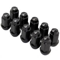 Factory Style - Lug (Blk) - Ford (3/4) 1/2 (10 Pc)(Lugs Only)