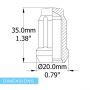 Lug Pack - Car Spline - M12 1.5 (20 Lug)(Blu)(1 PC)
