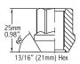 Install Kit - OE Bulge Acorn(13/16) - 1/2 (5 Lug)(Blk)(Lugs Only)