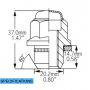 Factory Style - Lug Pack (Blk) - Nissan w/Wash (13/16) M12 1.25 (5 Lug)