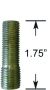 Wheel Stud - Thread In - M14 1.5 to 1/2  (1.75 Long)