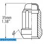 Lug Pack - Car Spline - M10 1.25 (Blk)(4 Lug)(Lugs Only)