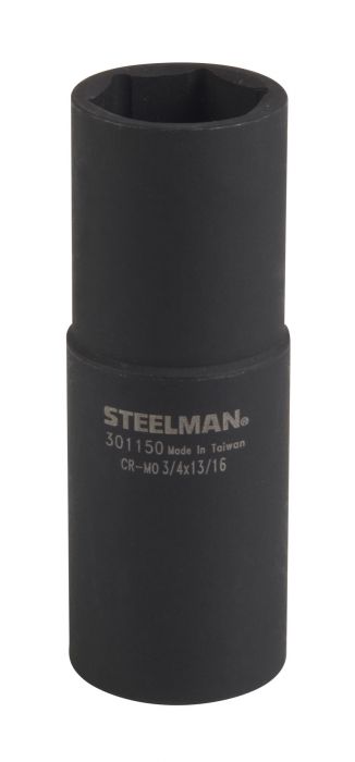 Steelman 1/2in Dual Sided Flip Impact Socket 301150 x 13/16 in Drive 3/4 in 