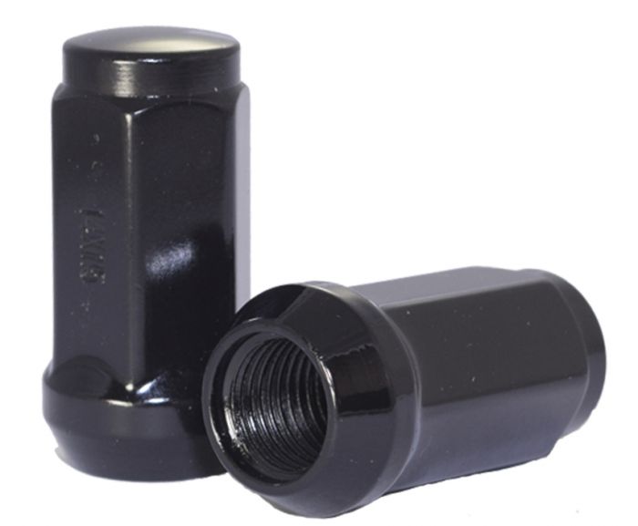 301173BLK Lug Nut | XL Bulge Acorn 1.90 Long [3/4 Hex] 14mm 2.00 [Black] Lugs