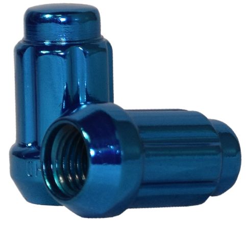 641144BL Spline Lug Nut | Car [6 Sided] | 12mm 1.25 [Blue] Lugs