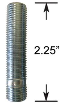 Wheel Stud - Thread In - 14mm 1.25 to M12 1.5  (2.25 Long)