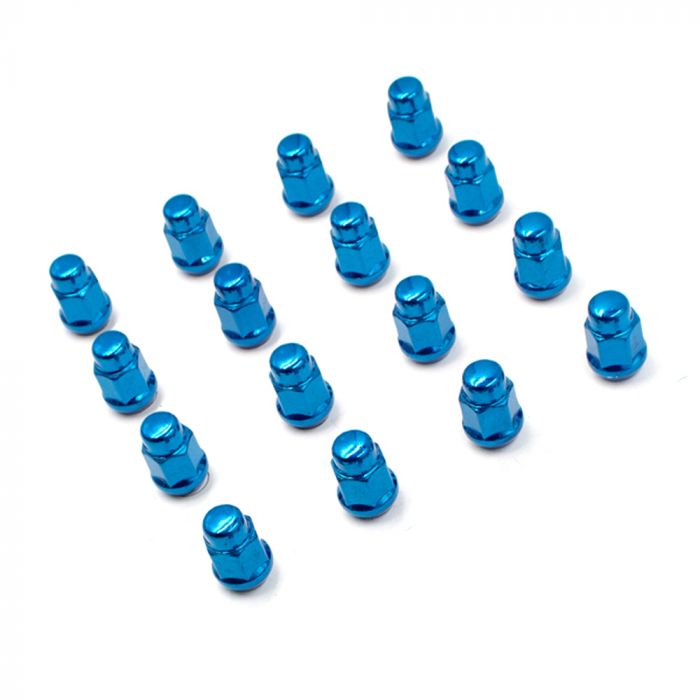 Lug Pack - Bulge Acorn (3/4) - M12 1.5 (16 Lugs)(Blue)(Lugs Only)
